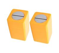 OSOLADY Boîte à Lames de Déchets en Abs Jaune 2pcs pour Rangement Sécurisé à Domicile ou Dortoir Protection Multi-Fonction et Sécurité Utilisateur