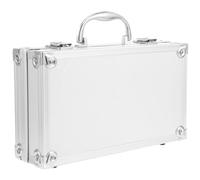 OSOLADY Boîte à Outils de Rangement en Alliage D'aluminium Légère et Portable Grosse Capacité, Malette Compacte pour Domicile et Bureau, Étui Multifonction pour Cosmétiques et Remède