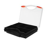 OSOLADY Boîte de Rangement Compartimentée avec Poignée Portable Organisateur D’écrous en Polypropylène Solide et Couvercle Transparent pour Visserie et Boulons pour Atelier