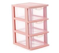 OSOLADY Boîte de Rangement Multicouche Transparente Taille Rehaussée Plastique Pp pour Maquillage Organisation Bureau et Articles de Papeterie Usage Quotidien