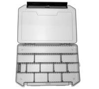 OSOLADY Boîte de Rangement pour Matériel de Pêche Gris, Organisateur Compact Compartiments Modulables, Étanche et Portable, Boîte à Leurres Multifonction pour Accessoires et Appâts