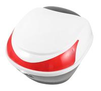 OSOLADY Boîte de Selle de Moto Set de 1 Unité Pratique en Plastique Blanc, Facile à Installer, Coffre de Rangement pour Moto Adapté la Conduite