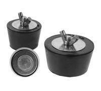 OSOLADY Bouchons de Dilatation D’Hiver pour Piscine 3 Pièces en Caoutchouc | Acier Inoxydable, Noir, pour Piscine Enterrée et Évier de Buanderie, Lot de 3