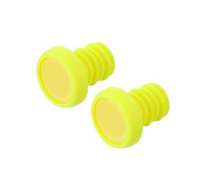 OSOLADY Bouchons de Guidon Vélo Jaune Lot de 2 Légers et Robustes Compatibles VTT et Vélo Route Embouts Verrouillables et Protection Renforcée pour Usage Urbain
