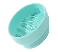 OSOLADY Boule De Nettoyage Pour Pinceaux De Maquillage Étagère De Rangement Pratique Pour Outils De Maquillage Support De Séchage Pour Éponge Et Pinceau Coloris Verte