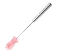 OSOLADY Brosse de Nettoyage Bouteille Multifonctionnelle et Sûre pour Bouteilles Eau Tasses et Biberons Nettoyage Rapide et Adapté à Toutes Formes de Contenants Rose