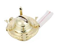 OSOLADY Brûleur à Huile Vintage en Alliage D'aluminium Mèche Réglable, Sûr Danger, Fabrication de Lampes à Huile Rétro, 1 Set Complet