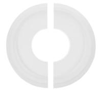 OSOLADY Cache Décoratif pour Plafonnier et Ventilateur, Médaillon Rond en Résine Blanche, Diamètre Intérieur 9,7Cm, pour Salon et Bureau