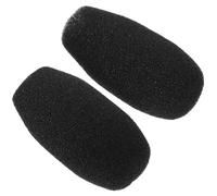 OSOLADY Cache-micro en Mousse Noire 2 Pièces Bruit et Léger pour Discours et Enseignement, Housse Protectrice pour Microphone