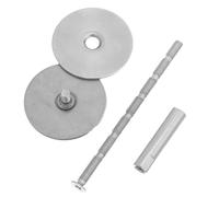 OSOLADY Cache-trou de Porte Rond en Acier Inoxydable, Diamètre 40 Mm, Installation Facile, Jeu de 1 Set pour Serrure et Sécurité Renforcée