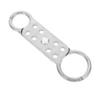 OSOLADY Cadenas en aluminium à 8 trous avec moraillon double extrémité pour verrouillage d'usine, adapté à la consignation sur machines et appareils électriques