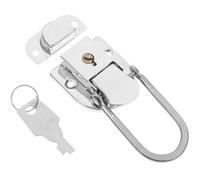 OSOLADY Cadenas et Polyvalent de Valise Argenté Boucle à Moraillon, Loquet de Fermeture Rapide pour Container et Valise en Voyage