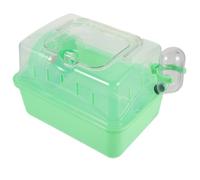 OSOLADY Cage à Hamster Verte Panoramique Cage pour Petits Animaux Bac Plastique Amovible Grosse pour Rats et Souris de Compagnie Habitat Sécurisé et Spatieux pour Rongeurs