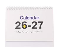 OSOLADY Calendrier de bureau à poser : 2026.7-2027.6, calendrier journalier papier avec organiseur, mini-agenda compact pour la planification annuelle à domicile et bureau