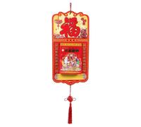 OSOLADY Calendrier mural du Nouvel An lunaire, calendrier quotidien détachable 2027, année de la Chèvre, mural, décoration murale à suspendre selon le zodiaque chinois pour la maison