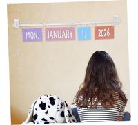 OSOLADY Calendrier Mural Flip Coloré pour Salle de Classe Ensemble Bulletin Board Robuste et Planificateur Multianuel pour Enseignants et Élèves