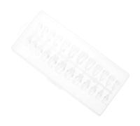 OSOLADY Capsules D'ongles en Acrylique Transparentes sans Trace 24 Pièces Réutilisables pour Manucure Pratique et Accessoires de Nail Art DIY pour Femmes