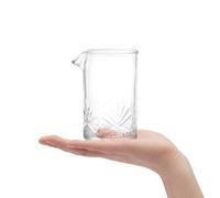 OSOLADY Carafe à Boissons en Verre Cristal 700 Ml Bec Verseur Précis, Pichet à Mélanger pour Bar, Base Épaisse Stable, Verre à Mélange pour Boissons, Préparation de Boissons Maison