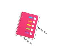 OSOLADY Carnet à Spirale Latérale B5 Rose Épais, Cahier D'élève Papier Ligné, Bloc-notes pour Bureau et École, Journal Intime Polyvalent pour Prise de Notes et Organisation Quotidienne