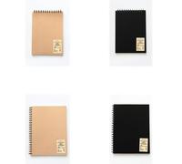 OSOLADY Carnet de Notes Spirale B5 en Papier Khaki Grandes Pages Blanches pour Croquis et Écriture, Design Classique pour Carnet de Dessin ou Journal Intime Couleur Couleur Aléatoire