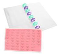 OSOLADY Classeur Budget Défis 52 Semaines Léger en Pp 3 Pochettes pour Organiser L'argenté, Carnet de Trésorerie Portable pour Bureau ou Valise