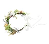 OSOLADY Collier de Mariage pour Chien et Chat Fleurs Artificielles, Ruban Ajustable, Léger et Confortable, Accessoire Photo pour Chiots et Animaux D'extérieur, Couronne Fleurie pour Fêtes