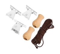 OSOLADY Corde pour Stores Enrouleurs en Bambou Accessoires en Métal et Polyester, Facile à Utiliser pour Volet Roulant Intérieur, Kit Complet pour Pose et Réparation
