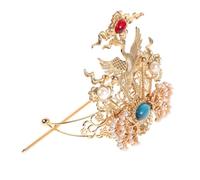 OSOLADY Couronne De Cheveux Ancienne Style Chinois Avec Motif De Accessoires Hanfu Épingles Et Baguettes Pour Coiffure Élégante Décoration Classique Avec Perles Idéale Pour