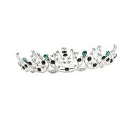 OSOLADY Couronne De Strass Fille De La Couronne De Mariée Accessoires Couronnes Et Diadèmes Mariage Pour Femme Diadème Gothique Fille Couronne De Princesse Diadème Vert Reines Green