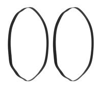 OSOLADY Courroie D'entraînement en Caoutchouc Noir pour Tourne-disque, Remplacement Résistant et Robuste, Pack de 2 Pièces pour Platine Vinyle