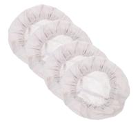 OSOLADY Couvercles Réutilisables Protège-bocaux en Tissu Blanc Lot de 4 pour Bocaux en Verre pour Fermentation Levain, Adapté la Cuisine Maison