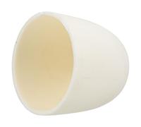 OSOLADY Creuset en Alumine 99% Résistant la Corrosion, Porte-creuset Polyvalent pour Analyse de Laboratoire et Fusion à Haute Température, Céramique Blanche Solide