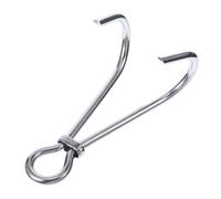 OSOLADY Crochet de Plongée Sécurité en Acier Inoxydable 316, Double | Usage Sous-marin, Anneau Circulaire à Fixer, Compatible Boucle Rapide, Finition Argentée Résistante