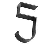 OSOLADY Crochet de Table Portable en Alliage D'aluminium Noir, Solution de Rangement Adaptable pour Paquet et Cartables, Design Simple et Élégant pour Bureau ou École