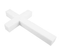 OSOLADY Croix en mousse : Inserts en mousse en forme de croix de 44,5 cm (17,5 po) - Support pour compositions pour la Journée du Souvenir, les funérailles, les pierres tombales, les cimetières,