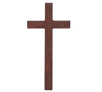 OSOLADY Croix murale en bois - Ornements en bois naturel en forme de croix, idéaux pour vos projets de bricolage - Centre de table religieux pour l'église ou la décoration d'une nouvelle