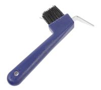 OSOLADY Cure-Pieds et Brosse à Sabots Portable pour Chevaux en Fer et Plastique, Prise Souple, Outil de Nettoyage Sabots, Convient et Éleveurs Couleur Aléatoire