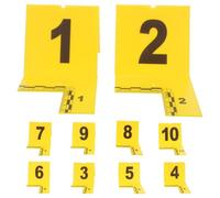 OSOLADY de 10 marqueurs de preuves numérotés de 1 à 10, tentes d'identification de scène de crime avec échelle pour décorations d'anniversaire de détective et accessoires de table pour