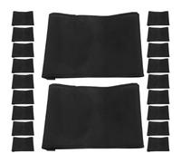 OSOLADY de Brassards Élastiques et Réglables 25 Pièces Noirs en Tissu Doux Accessoires Élégants pour Rites Funéraires, Services Commémoratifs pour Football et Sport