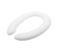 OSOLADY de Siège de Toilette D'apprentissage Design Sûr et Confortable Coussin en Pu Blanc pour Garçon et Filles pour L'utilisation la Maison Voyage