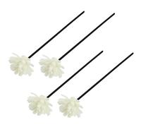OSOLADY Diffuseur de Fleurs à Huile Essentielle 20Cm, Lot de 4 Bâtonnets en Rotin Tiges Volatiles, Parfum Intérieur pour Bureau et Maison
