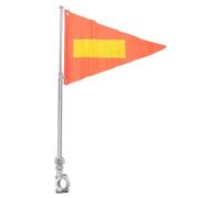 OSOLADY Drapeau Réfléchissant Solide et Ajustable en Alliage D'aluminium pour Vélo Mât Sécurité à Vélo et Moto
