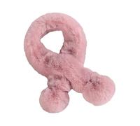 OSOLADY Écharpe en Peluche pour Garçon et Filles D'hiver, Épaisse et Chaude Texture Douce et Fine, pour L'automne et L'hiver, Style Classique et Élégant Rose