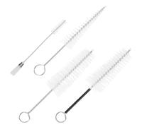 OSOLADY Ensemble 4 Pièces de Brosses de Nettoyage pour Saxophone et Clarinette, Nylon et Acier Inoxydable, Accessoires pour Embouchure et Rosace, Outil de Nettoyage Pratique