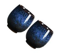 OSOLADY Ensemble de 2 Tasses à Thé Kung Fu en Céramique 150ml, Délicates et Légères, Bord Arrondi, Sûres et Solide, Dégustation Traditionnelle du Thé