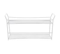 OSOLADY Étagère de Rangement à 2 Niveaux pour Salle de Bain, idéale pour Coiffeuse, Maquillage et Serviettes. Convient pour la Salle de Bain ou la Cuisine. Dimensions : 34,5 cm x 20,3 cm x 8,5 cm.