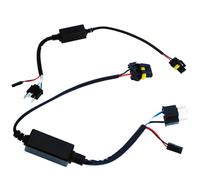 OSOLADY Faisceau de Câbles H4 pour Ampoules Xénon, Kit de Conversion Douille de Ballast, Câble D'alimentation Haut/bas Résistant la Chaleur pour Éclairage Automobile, Adaptateur