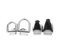 OSOLADY Fausses Couronnes Dentaires Cuivre Confortables Bijoux de Dents Grillagées pour Rapper Accessoires Hip-pop pour Événements et Usage Quotidien 1 Paire