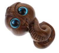OSOLADY Figurine Miniature de Serpent en Bois Décorative et Accessoire Polyvalent pour Salon et Maison, Memento Artistique Élégant de L'année du Serpent