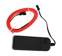 OSOLADY Fil Néon Lumineux LED 1 Mètre Batterie 3v, Lumière Néon El Flexible Rouge pour Décoration Costume Cosplay, Fête, Voiture Et Ambiance Intérieure, Éclairage LED Basse Tension Écologique
